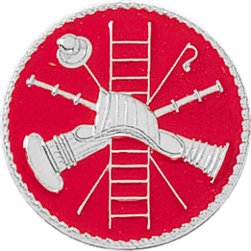 Blackinton J200 Fire Scramble Lapel Pin - NICKEL (Pair)