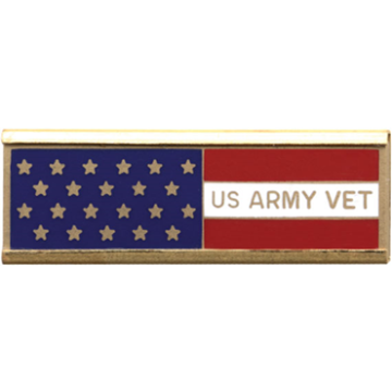 Blackinton J206-ARM American Flag Army Vet Commendation Bar (1-3/8" x 3/8")