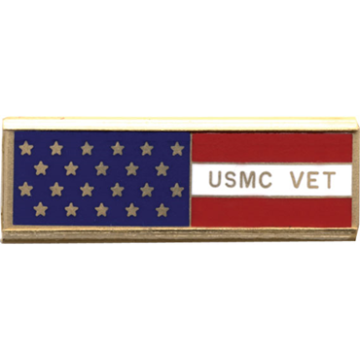 Blackinton J206-MC American Flag Marine Corp Vet Commendation Bar (1-3/8" x 3/8")