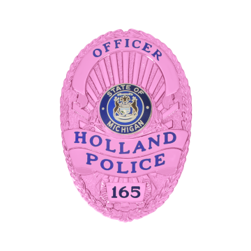 Smith & Warren M260K_PI Breast Cancer Awareness Oval Badge (2-3/4" x 1-7/8")