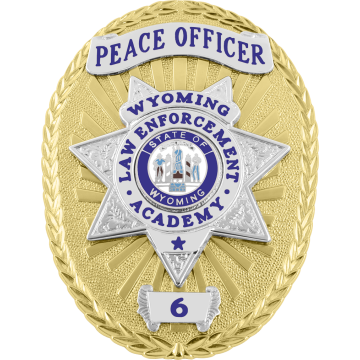 Smith & Warren M261J_S264 Oval Badge with Applied 7-Point Star (3-3/8" x 2-1/2")