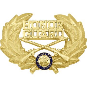 Smith & Warren M418HG Honor Guard Wreath Hat Badge (1-3/4" x 2-1/2")