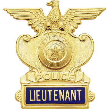 Smith & Warren M420 Police Hat Badge with Eagle & Applied Panel (3.090" x 2.960")