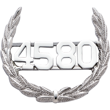 Smith & Warren M428 Wreath Hat Badge with Applied Characters (2-1/8")