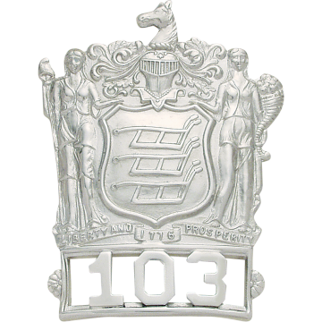Smith & Warren M441 New Jersey Coat of Arms Hat Badge (2.980" x 2.280")
