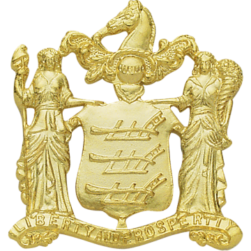 Smith & Warren M449 New Jersey Coat of Arms Hat Badge (2.070" x 1.890")