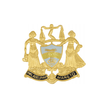 Smith & Warren MANETOLG Philadelphia Coat of Arms (2" x 2-1/8")