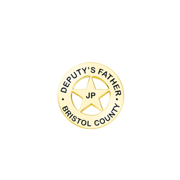 Blackinton MIB1031 Round Miniature Badge with 5-Point Star Center (15/16")