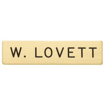 Smith & Warren NP102 Nameplate Express (5/8" x 2-1/2")