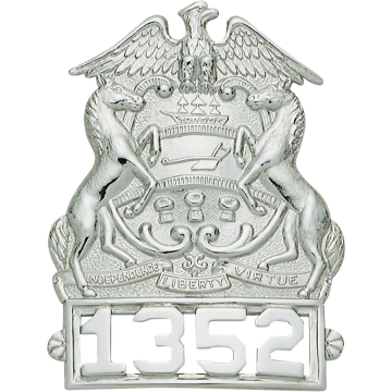 Smith & Warren S104 Pennsylvania Coat of Arms Hat Badge (2.890" x 2.200")
