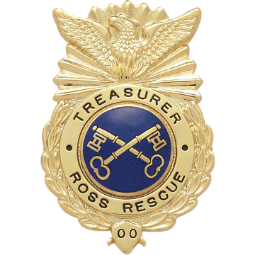 Smith & Warren S199 Eagle Top Wreath Badge with Circle Panel (2.570" x 1.760")