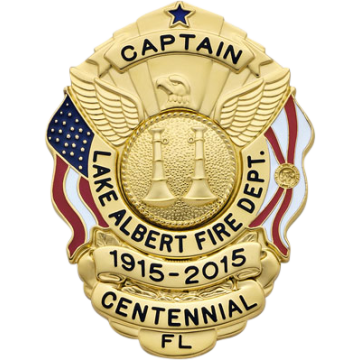 Smith & Warren S503AFL U.S. Shield Badge with Florida Flag (3" x 2-1/4")
