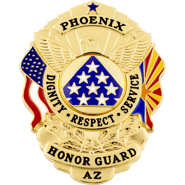 Smith & Warren S503AZ U.S. Shield Badge with Arizona Flag (3" x 2-1/4")