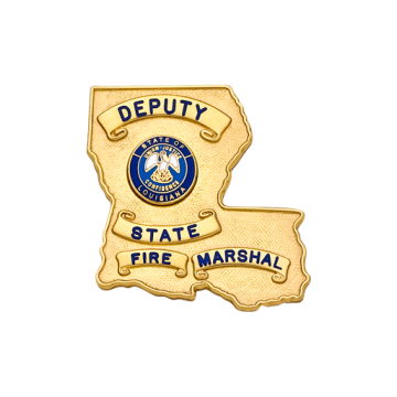 Smith & Warren S506A Small Louisiana State Cutout Badge (1-5/8")