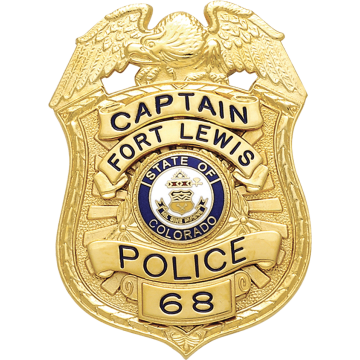 Smith & Warren S522 Shield Badge with Eagle on Top (3" x 2-1/8")