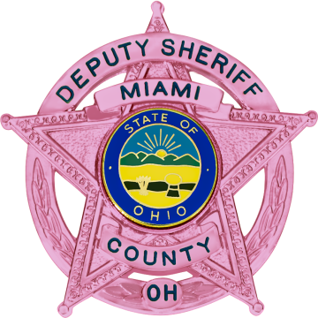 Smith & Warren S527A Pink Breast Cancer Awareness 5-Point Star in Circle Badge (2-1/2" x 2-5/8")