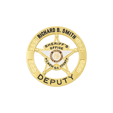 Smith & Warren S618 Georgia Sheriff's Association 5-Point Star in Circle (2")