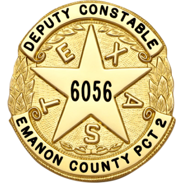 Smith & Warren S630 Texas Shield Badge with Star (2-1/16" x 1-15/16")