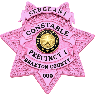 Smith & Warren S631A_PI Breast Cancer Awareness Decorative 7-Point Star Badge (3")