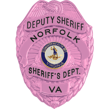 Smith & Warren S89B_PI Breast Cancer Awareness Shield Badge with Eagle (3-1/16" x 2-1/4")