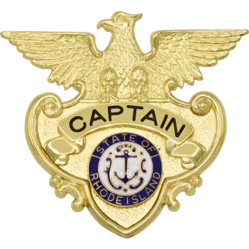 Smith & Warren S90 Eagle Top Hat Shield Badge (2-5/8" x 2-7/8")