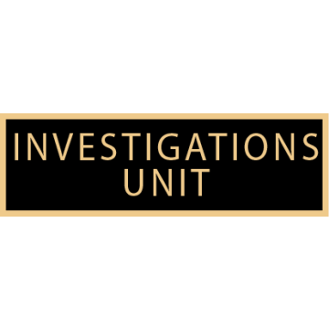 Smith & Warren SAB3_115 Investigations Unit Service Award Bar (1-3/8" x 3/8")