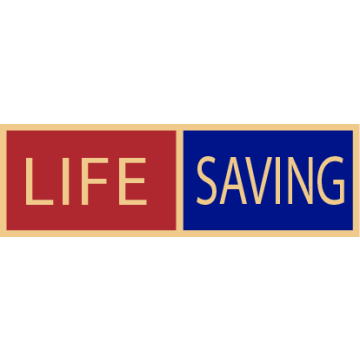 Smith & Warren SAB3_117 Two Section Life Saving Service Award Bar (1-3/8" x 3/8")