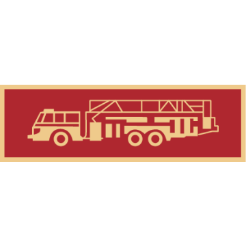 Smith & Warren SAB3_130 Fire Ladder Truck Service Award Bar (1-3/8" x 3/8")