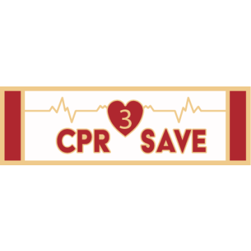 Smith & Warren SAB3_139 - 3rd CPR Save Service Award Bar (1-3/8" x 3/8")