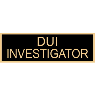 Smith & Warren SAB3_172 DUI Investigator Service Award Bar (1-3/8" x 3/8")