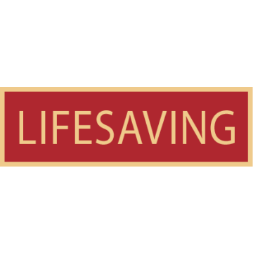 Smith & Warren SAB3_200 Lifesaving Service Award Bar (1-3/8" x 3/8")