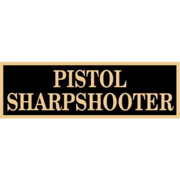 Smith & Warren SAB3_336 Pistol Sharpshooter Service Award Bar (1-3/8" x 3/8")