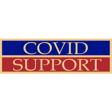 Smith & Warren SAB3_401 Covid Support Service Award Bar (1-3/8" x 3/8")
