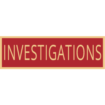Smith & Warren SAB3_423 Investigations Service Award Bar (1-3/8" x 3/8")