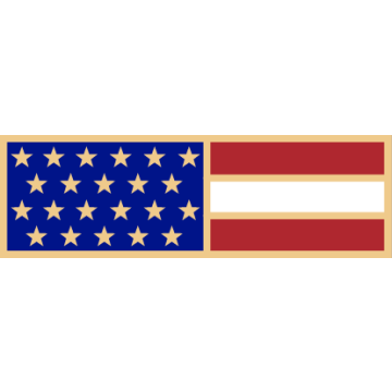 Smith & Warren SAB3_46 American Flag Service Award Bar (1-3/8" x 3/8")