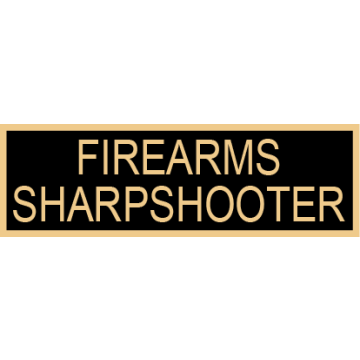 Smith & Warren SAB3_483 Firearms Sharpshooter Service Award Bar (1-3/8" x 3/8")