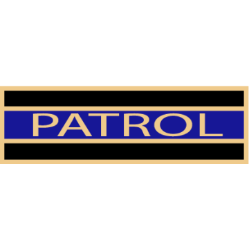 Smith & Warren SAB3_501 Three Horizontal Section Patrol Service Award Bar (1-3/8" x 3/8")