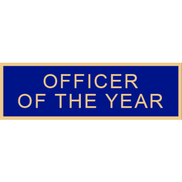 Smith & Warren SAB3_73 Officer of The Year Service Award Bar (1-3/8" x 3/8")