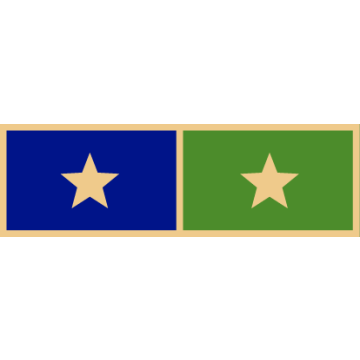 Smith & Warren SAB3_86 Two Section Years of Service Bar w/ Two Stars (1-3/8" x 3/8")