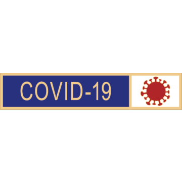 Smith & Warren SAB7_1 Covid-19 Service Award Bar (1-7/8" x 3/8")