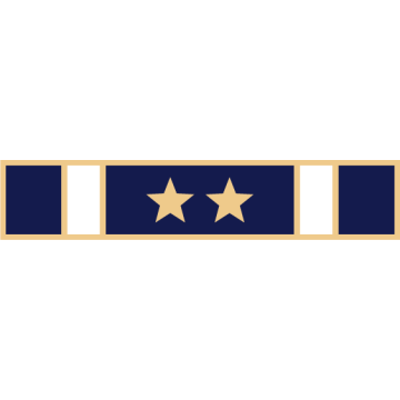 Smith & Warren SAB7_88 Five Section Service Award Bar with Two Stars (1-7/8" x 3/8")