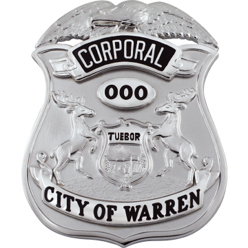 Smith & Warren WB200_106_CPL Corporal Shield (2-1/2" x 2")